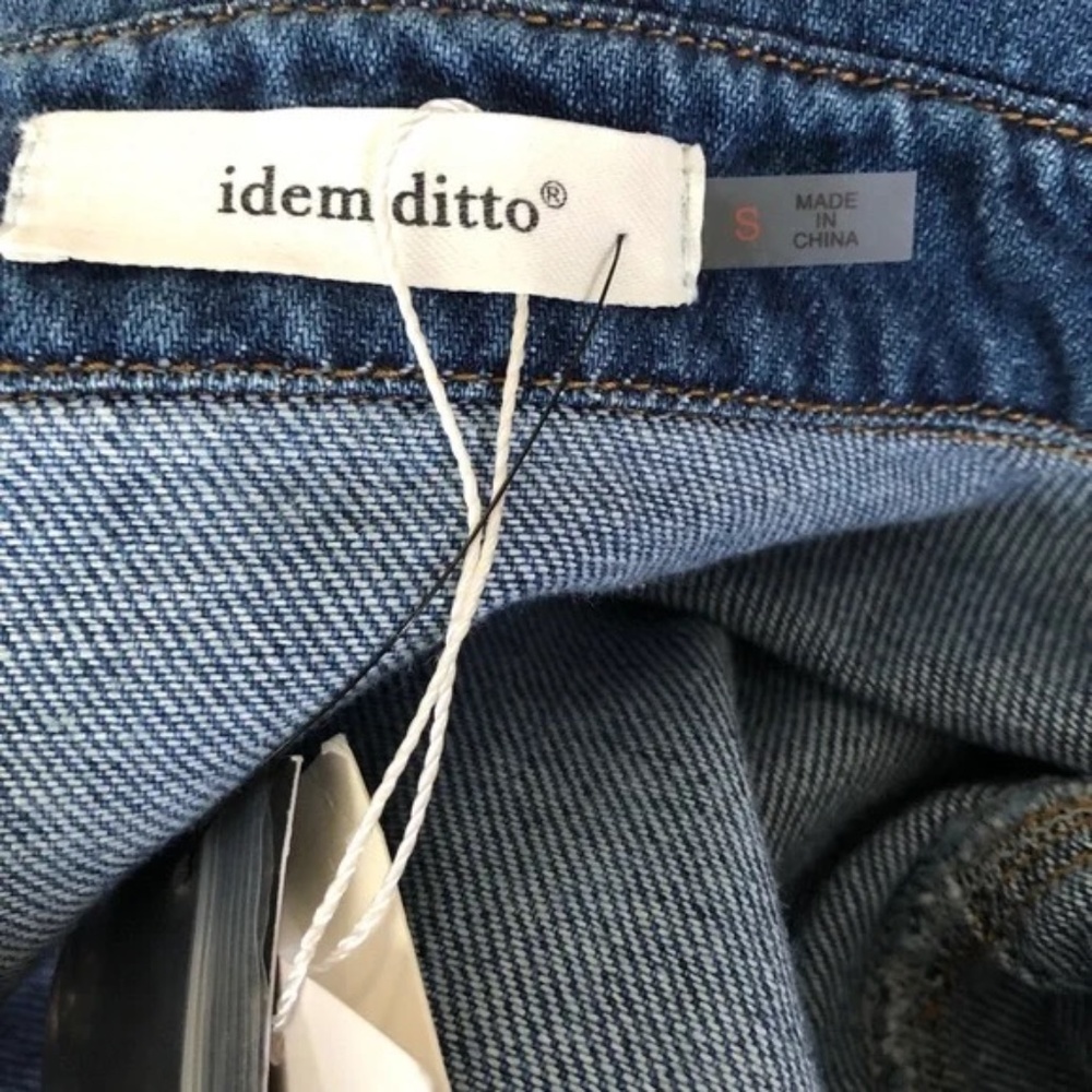 denim mini shirtdress S - Picture 3 of 8